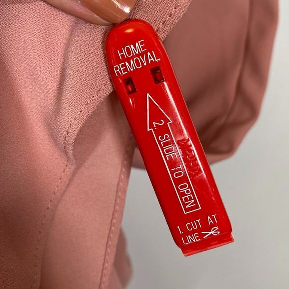 DESSY COLLECTION Diamond Cutout Back Trumpet Gown in Desert Rose - Picture 10 of 10